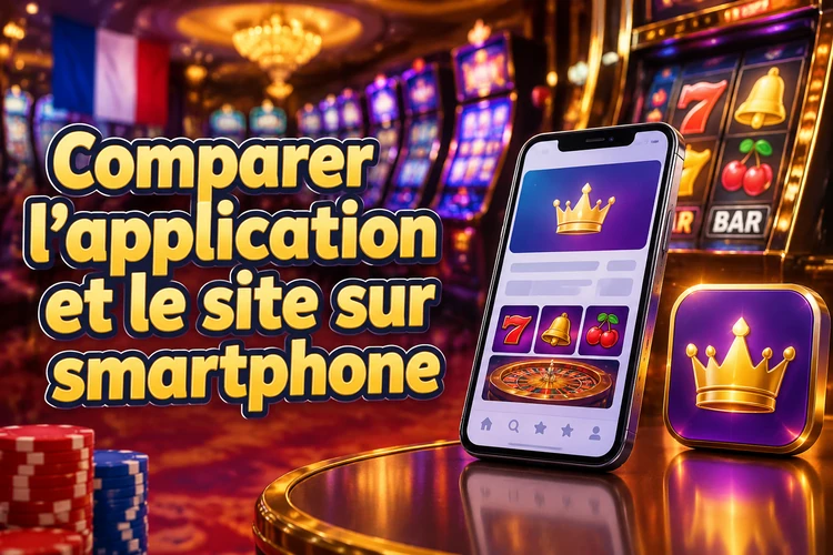 Comparer l’application et le site sur smartphone
