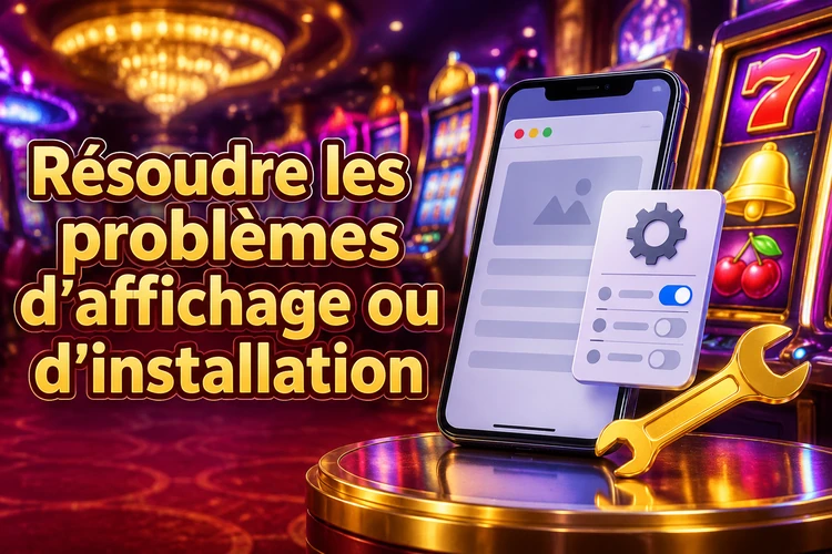 Résoudre les problèmes d’affichage ou d’installation