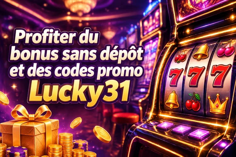 Profiter du bonus sans dépôt et des codes promo Lucky31