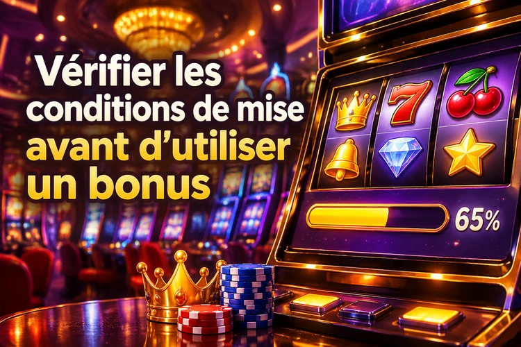 Vérifier les conditions de mise avant d’utiliser un bonus