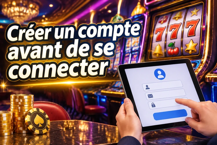 Créer un compte avant de se connecter