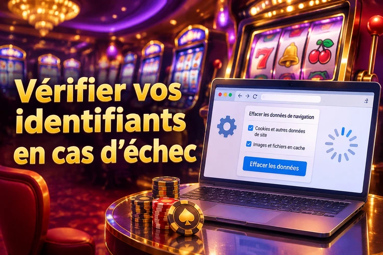 Vérifier vos identifiants en cas d’échec